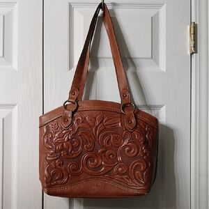 b.o.c faux leather embossed bag purse